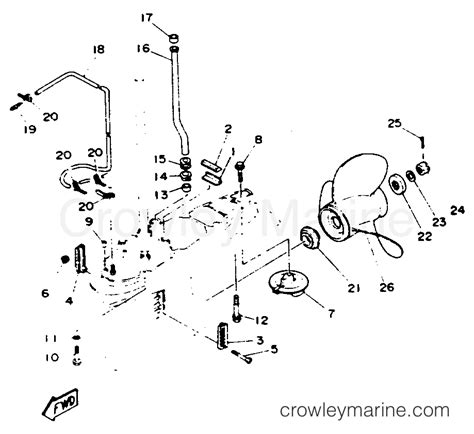 LOWER DRIVE 2 1993 Outboard 115hp C115TLRR Crowley Marine