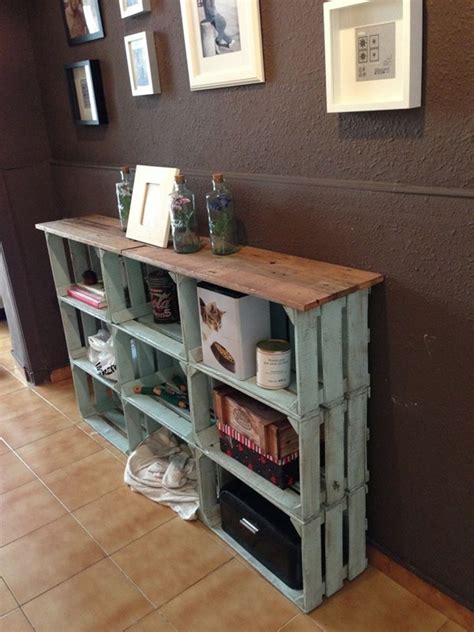 Wine Crate Wall Shelves