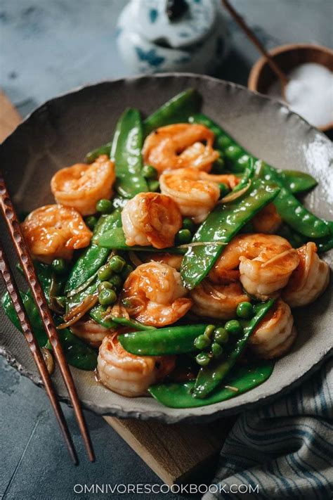 Ginger Shrimp Stir Fry With Crispy Snow Peas