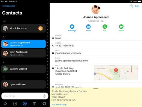 Cardhop, the best contact app for iPhone, iPad and Mac, just unloaded
