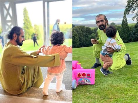 Sheikh Hamdan shares photographs of Sheikh Mohammed playing with his ...