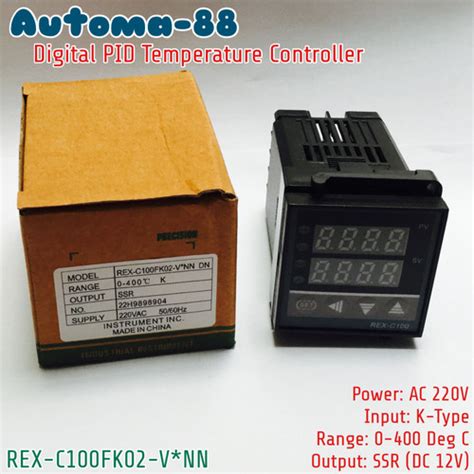 Jual Digital Pid Rex C Out Ssr C Temperatur Kontrol Suhu Ac