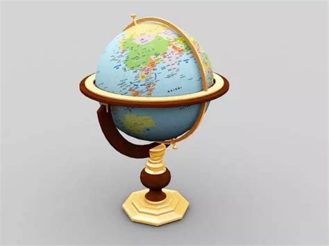 Classic World Globe Free 3d Model - .Max - Open3dModel