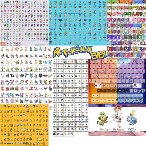 All Pokemon Ever With Names by ToadX10 on DeviantArt