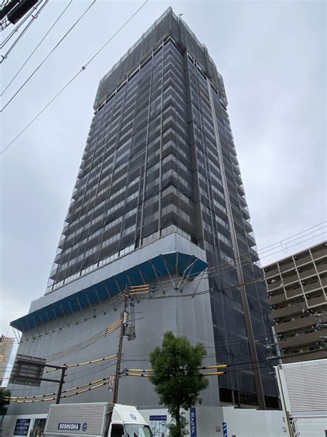 まもなく最頂部へ！タワーマンションの街福島の再開発！シエリアタワー大阪福島 23年6月の様子 大阪の近未来（大阪 関西の再開発巡り）