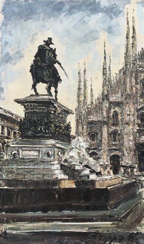 Marco Crippa Piazza Duomo Monumento A Vittorio Emanuele L Auf