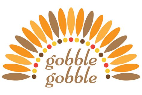 Gobble Gobble Thanksgiving Greeting Drawing Free Image Download