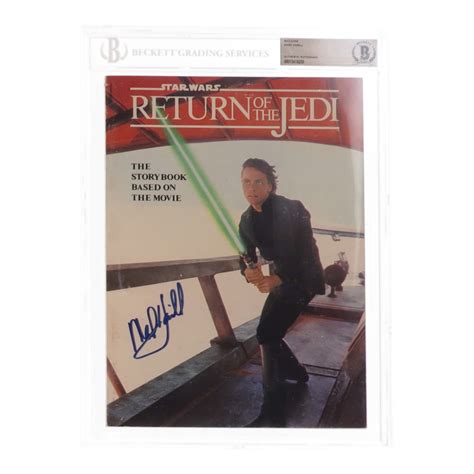 Mark Hamill Signed 1983 Star Wars Return Of The Jedi Story Book