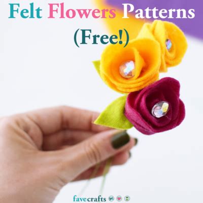 20 Felt Flowers Patterns (Free!) | FaveCrafts.com