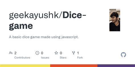 GitHub - geekayushk/Dice-game: A basic dice game made using javascript.