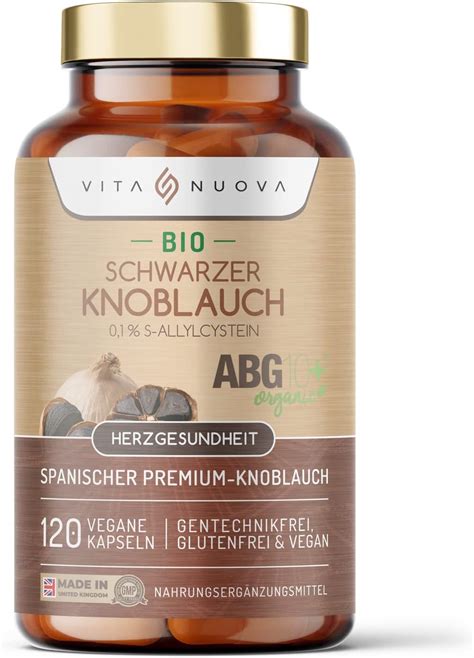 Bio Schwarzer Knoblauch Kapseln Mg S Allylcystein Abg