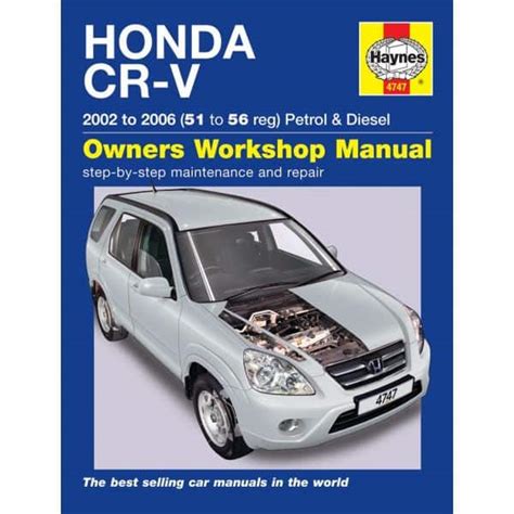 Honda Cr V Rth Revue Technique Haynes Anglais