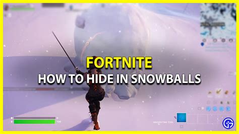 How To Hide In Giant Snowballs In Fortnite Gamer Tweak