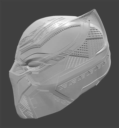 3d Printable Model Black Panther Helmet Civil War Print 50 Off