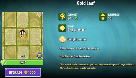 Gold Leaf/Gallery | Plants vs. Zombies Wiki | Fandom