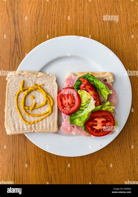 Ham salad sandwich Stock Photo - Alamy