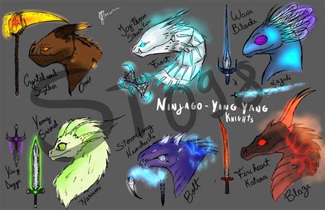 Ninjago: elemental weapons and dragons. by Starfire098 on DeviantArt