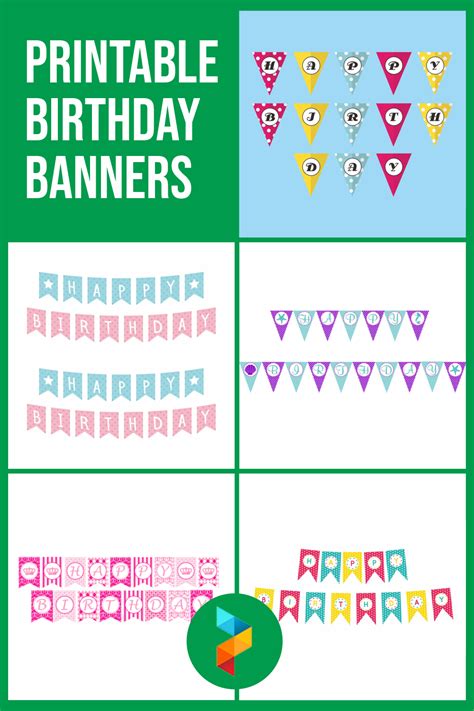 Birthday Banners Free Pdf Printables Printablee