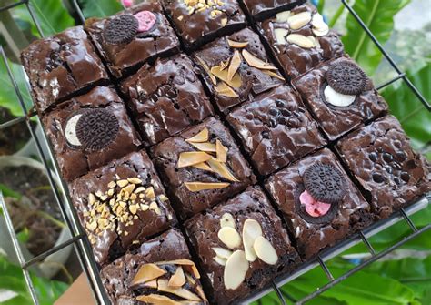 Resep Fudgy Brownies Shiny Crust Anti Gagal Oleh Rahma Aminarto Cookpad