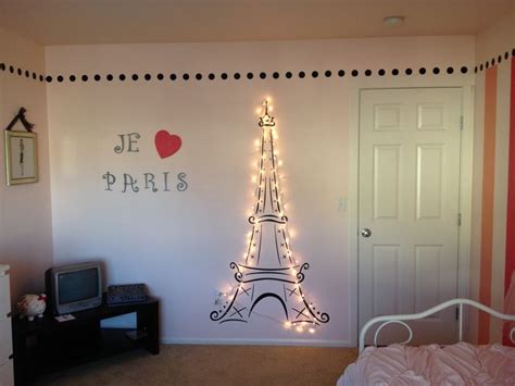 Lit Eiffel Tower For My Daughters Paris Themed Room Paris Room