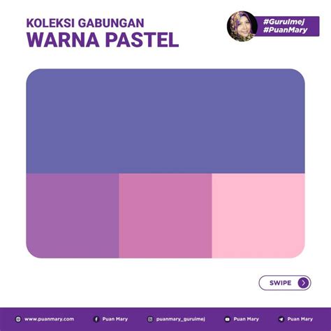 Koleksi Gabungan Warna Pastel - Puan Mary