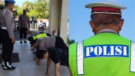 Viral 4 Polisi Dihukum Push Up Gegara Asyik Minum Bir Tolak Laporan