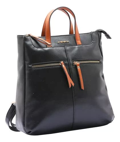 Bolsa Mochila Feminina Chenson Utilit Ria Costas Original Cor Preto