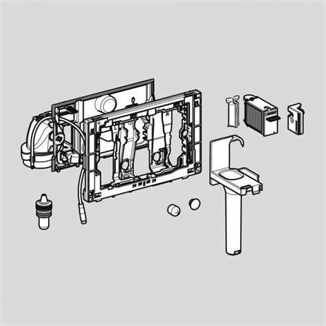 Geberit Modul mit automatischer Geruchsabsaugung und Einschub für