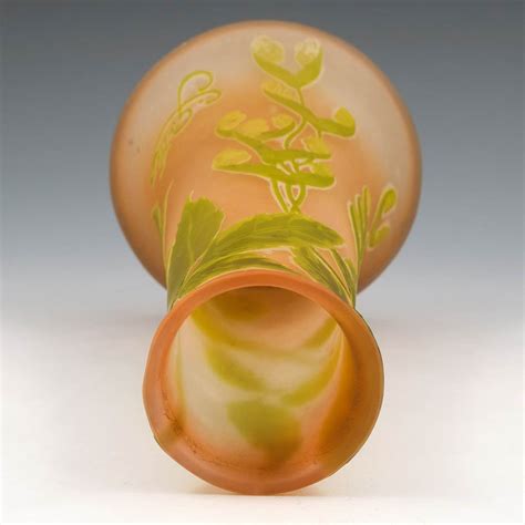 Emile Galle Cameo Glass Vase Depicting Sycamore C1905