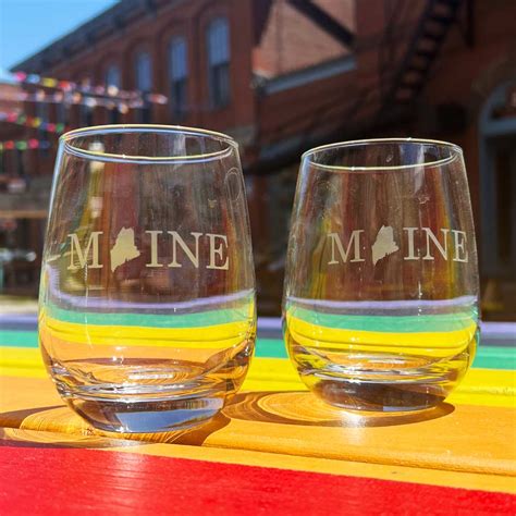 Etched Maine Glassware Lisa Marie S Made In Maine