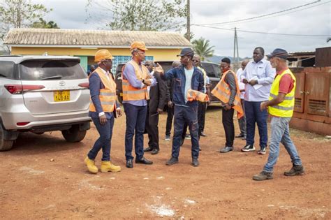 Dr Guy Patrick Obiang Ndong En Visite Des Travaux De Réhabilitation