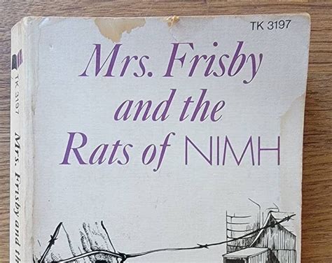 Mrs Frisby And The Rats Of Nimh By Robert C Obrien 1971 Paperback Etsy