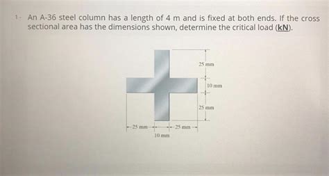 Solved An A Steel Column Has A Length Of Solutioninn