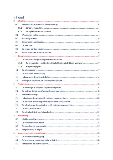 Samenvatting Economie Vandaag Inhoud Studocu