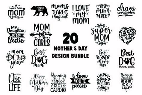 Mothers Day Svg Bundle Graphic By Design Hub · Creative Fabrica