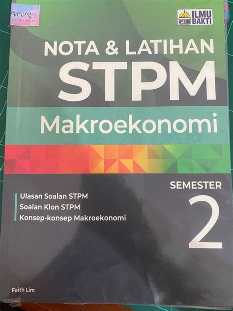 Stpm Sem And Ekonomi Textbooks Hobbies Toys Books Magazines