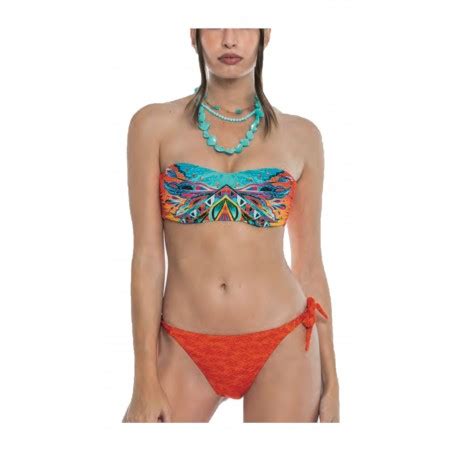 Giada Marina Bikini Fascia Sfoderabile Con Ferretto Slip Lacci Made In