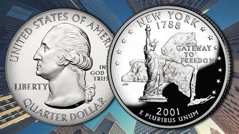 2001 New York 50 State Quarter : History & Value | CoinWeek