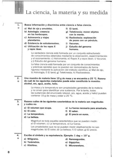 Solucionario Fisica Y Quimica 3 Eso Santillana Química Clase