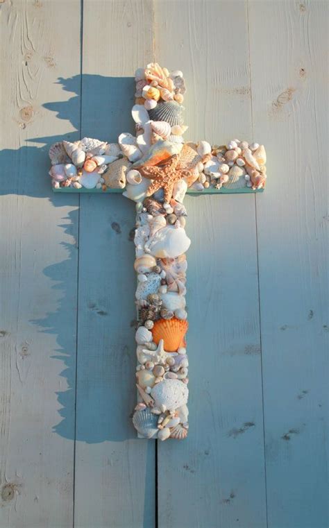 Seashell Cross Wedding Cross By Myhoneypickles On Etsy