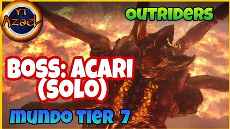 OUTRIDERS Boss Acari Solo Tier 7 Aranha Brava YouTube