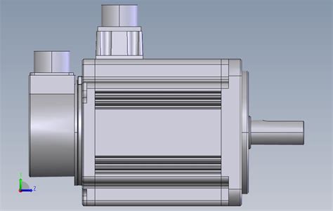 台达伺服电机ecma Kx1320es（无刹车）solidworks 2016模型图纸下载 懒石网