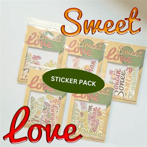 Sweet Love Sticker Pack Peanutopia