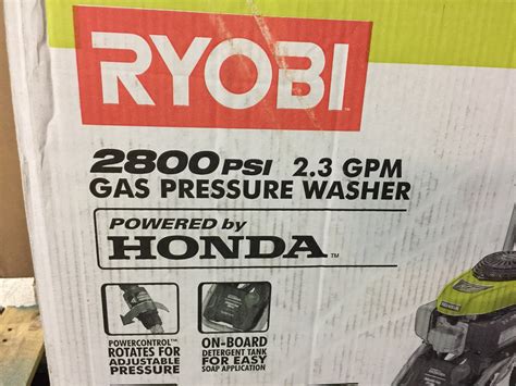 Ryobi Ry802800 2 800 Psi 2 3 Gpm Honda Power Control Gas Pressure Wash Nt Electronics Llc