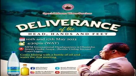 HEAD HAND AND FEET DELIVERANCE 1 MFM MANNA WATER SERVICE 10 05