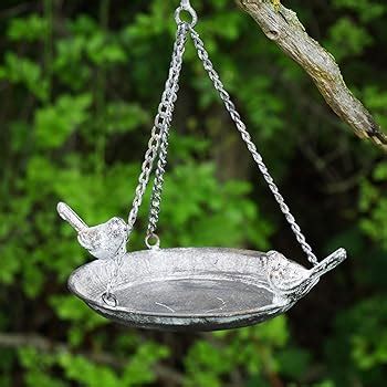 Garden Mile Vintage Metal Hanging Chain Bird Feeder For Wild Birds