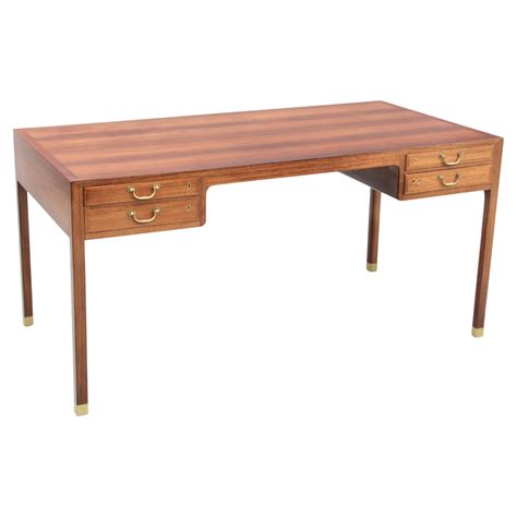 Midcentury Rosewood Desk By Ole Wanscher For AJ Iversen 1950s At 1stDibs