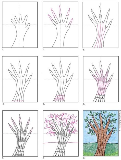 How To Draw A Tree Step By Step Easy