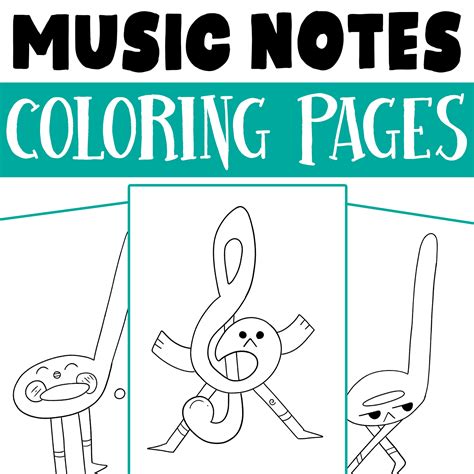 Coloring Pages Musical Notes