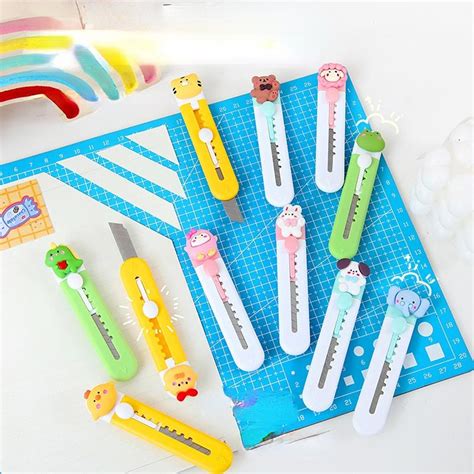 Kaufe Kawaii Utility Messer Mini Niedliche Cartoon Brief Offene Kleine